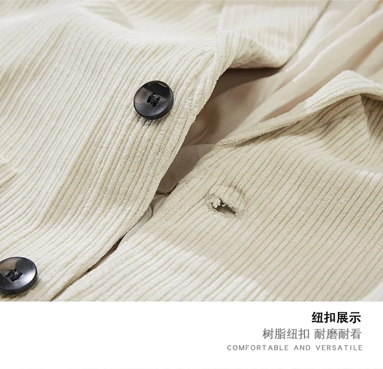 mens loose casual plus size fashion retro corduroy blazer jacket handsome man commuter business suit coat blazers outerwear clean everyday pants