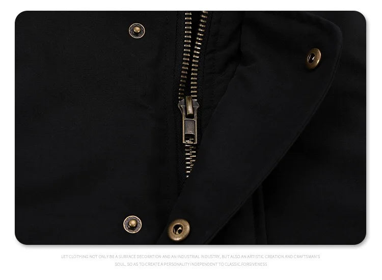 2024AW new cotton dress solid color hooded multi-pocket jacket Street King Limited