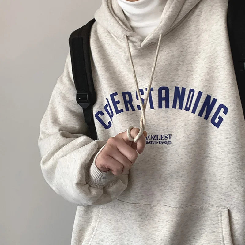 Autumn Men's Letter Design Printed Pullovers Hoodies Y2K Vintage Streetwear Hoody Sweatshirts Casual Fleece Oversize Hoodie Street King Limited