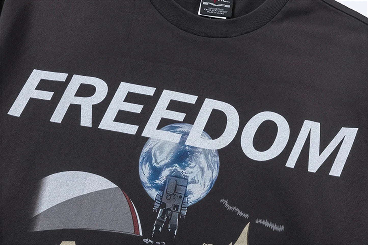 Summer Vintage Retro Anime Portrait Print High-Street Casual Loose Cotton Tops T-Shirt Street King Limited