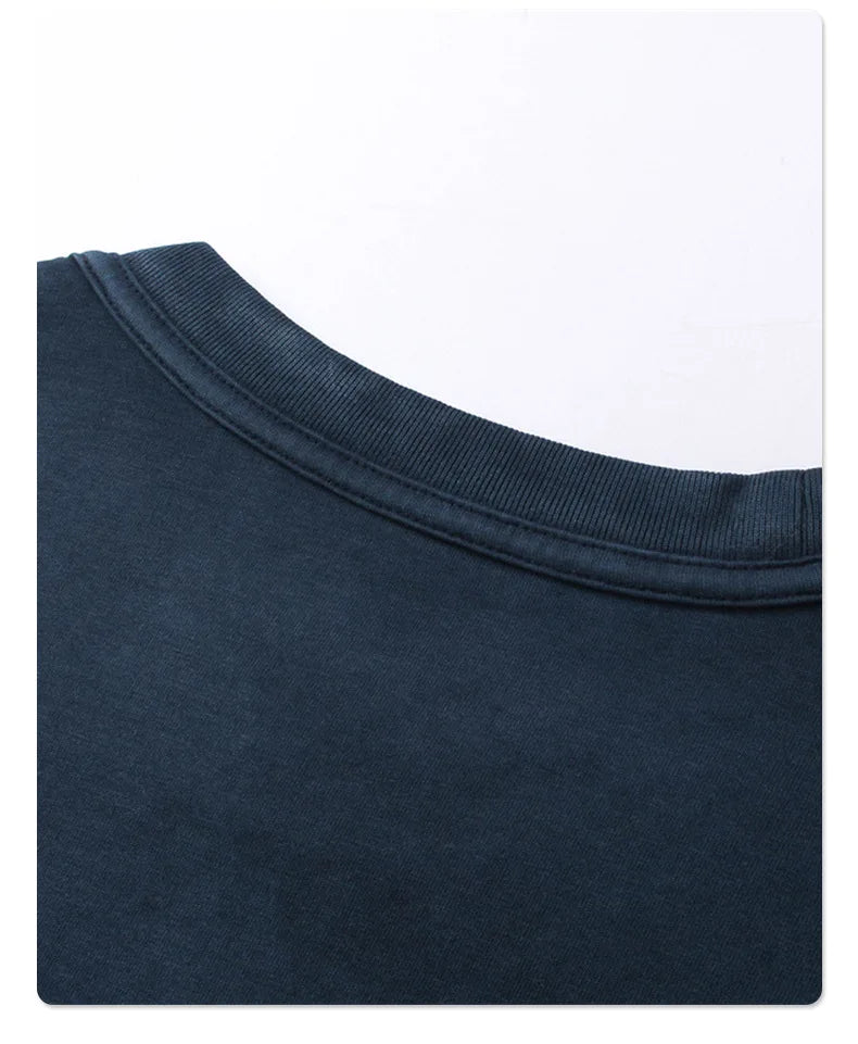 2024 Baggy Y2k Wax Dyed Vest Distressed Washed Tank Top Men's American Oversized Streetwear Trendy Retro Sleeves T Shirts Street King Limited