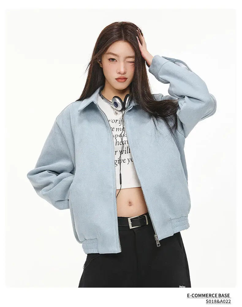 2025 spring short coat mens korean streetwear fashion loose casual bomber jacket women plus size autumn coat outerwear unique shorts style 272