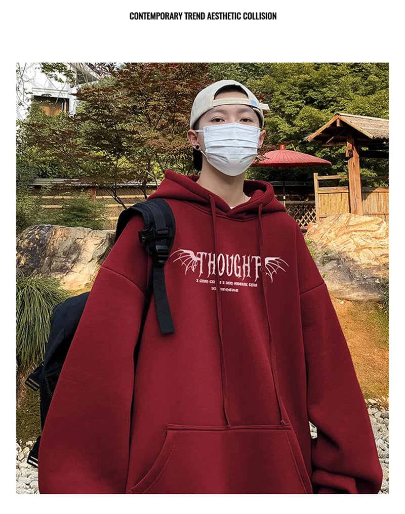 Skatercore Flame Bold Hoodie Cold-Weather Flex