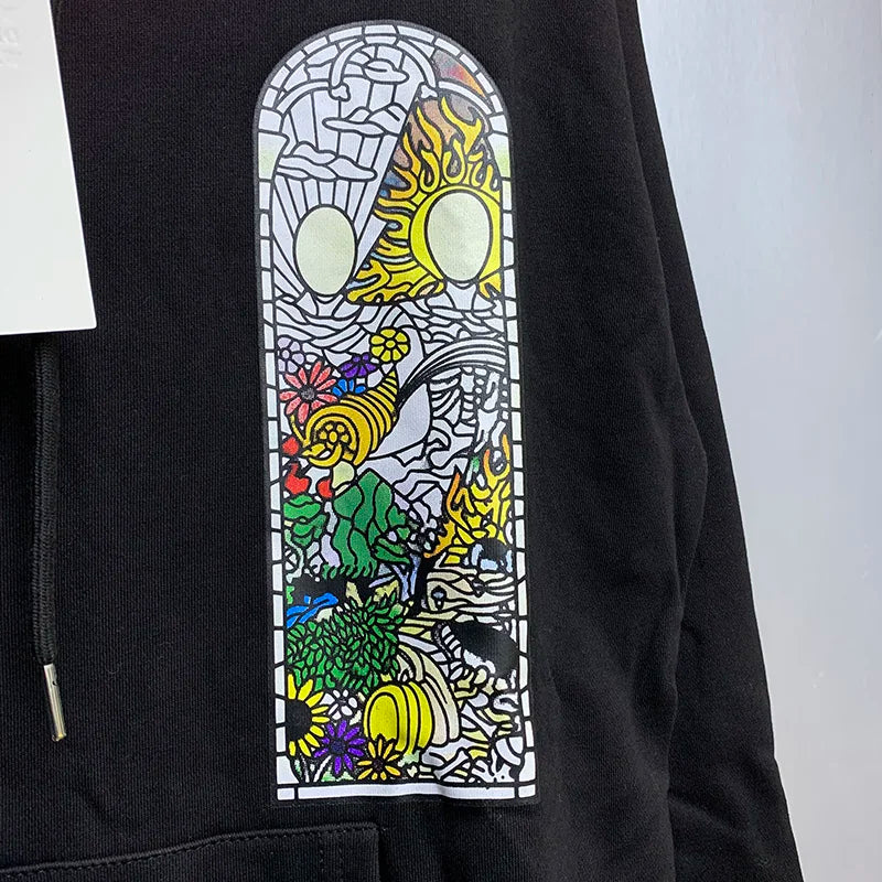 New WHO DECIDES WAR Hoodies Men Woman Deep Blue Oversized Vintage Eagle Printing Trend Hip Hop Hooded Hoodies Street King Limited