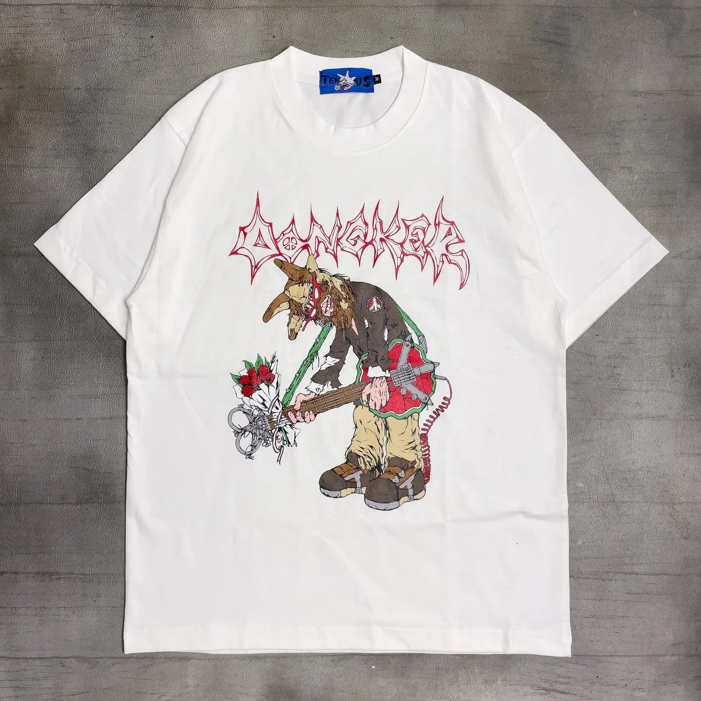 2024 new summer quirky cartoon picture print oversized T-shirt women Y2K street hip-hop loose and versatile short sleeved shirt Street King Limited