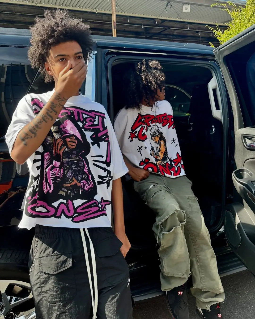 Harajuku High Street Print Graphic T shirts Oversized Cotton Streetwear New Men All Cotton Short Sleeved Gothic Y2k Tops Street King Limited