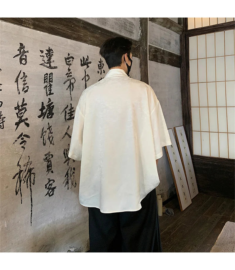 Streetwear New Chinese Style Hawaiian Flower Shirts For Men Short Sleeve T Shirts New Chinese Style Hawaiian Flower Shirts For Men Short Sleeve T Shirts 2024 Summer 3D Graphic Shirt Y2K Streetwear Mens Blouse Fashion Sweater Jacket With Graphic Design For Men