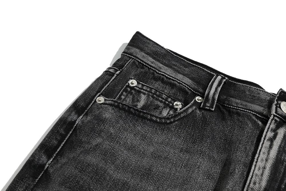 Harajuku Washed Vintage Straight Wide Leg Denim Pants Men and Women High Street Baggy Casual Flare Jeans Pants Y2K Oversized Street King Limited