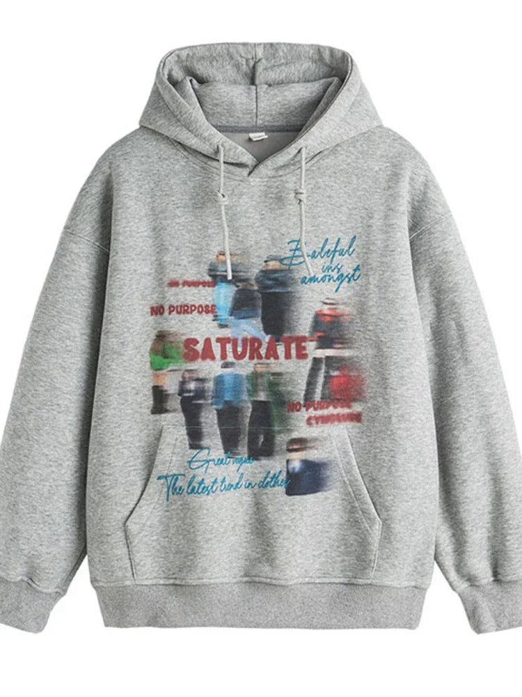 Skatercore Flame Bold Hoodie Layered Streetwear Staple