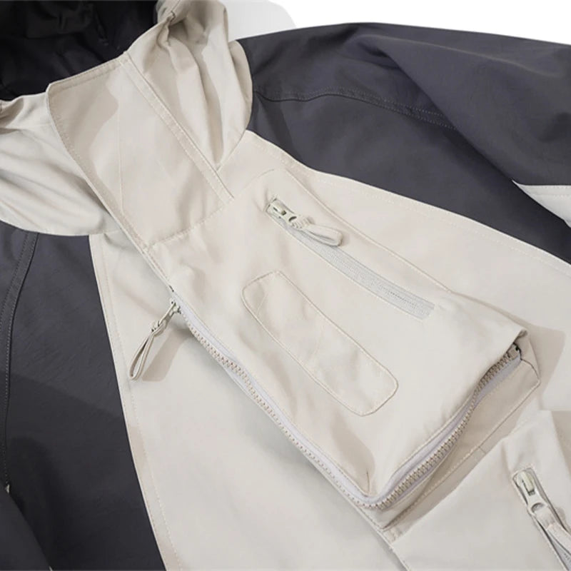 Undermycar 2023 Deconstructor Contrast Zipper Windbreaker Coat Street King Limited