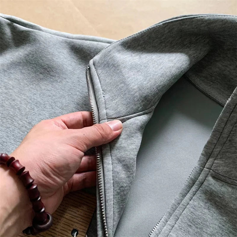 Vintage Layered Fashion Hoodie High-Street Favorite