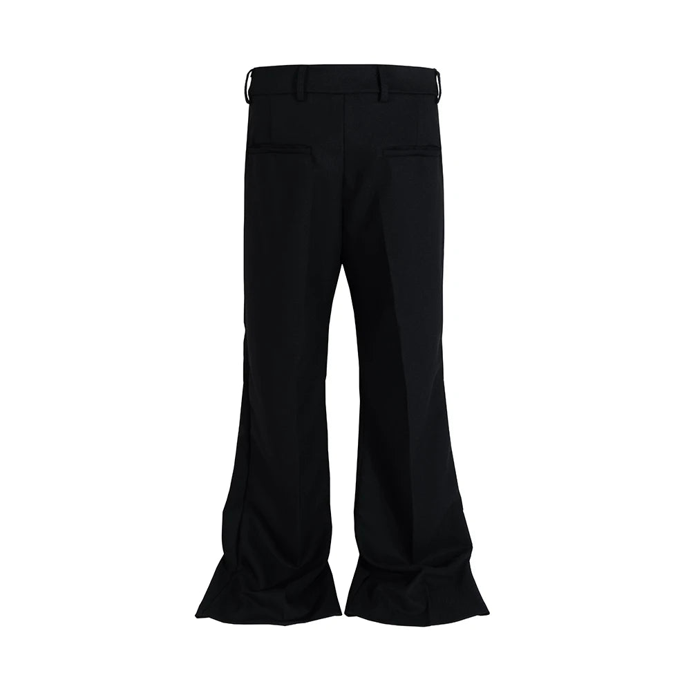 New Black Color Straight Boot Cut for Men Streetwear Loose Baggy Suit Pants Ropa Hombre Oversized Casual Flare Trousers Street King Limited