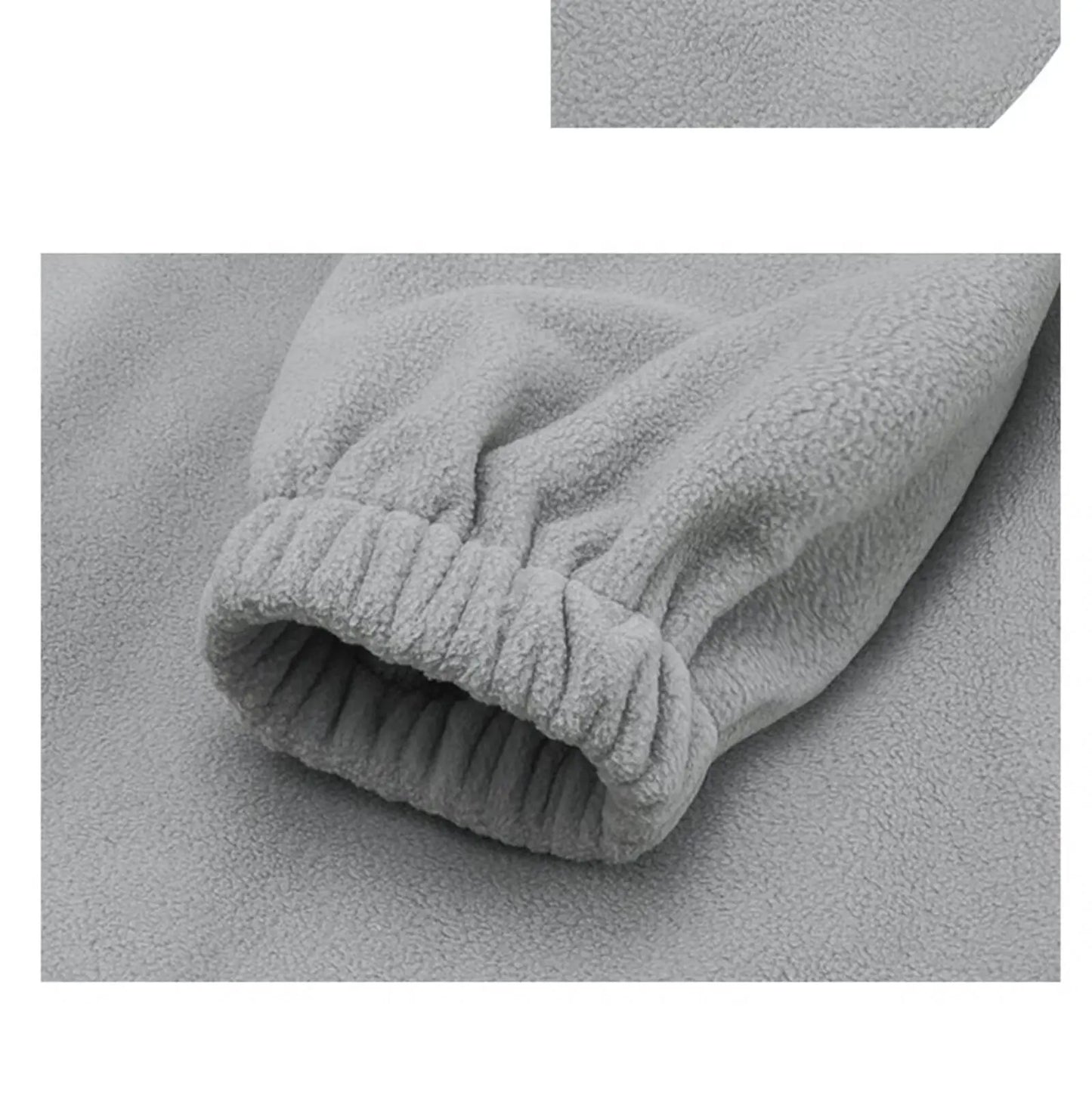 Men Women Winter Fleece Sweatshirt Korean Style Half High Collar Streetwear Oversized Couple Solid Color Autumn Warm Pullovers Street King Limited