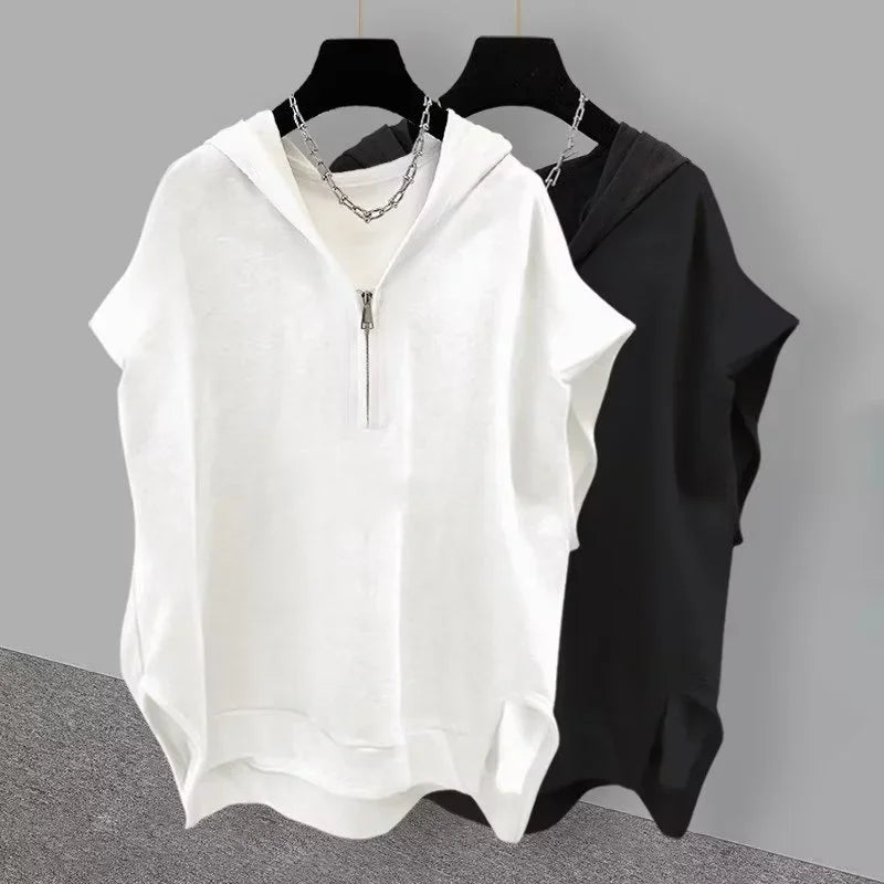 Techwear inspired Y2K tee – sadcore oversized print street fit