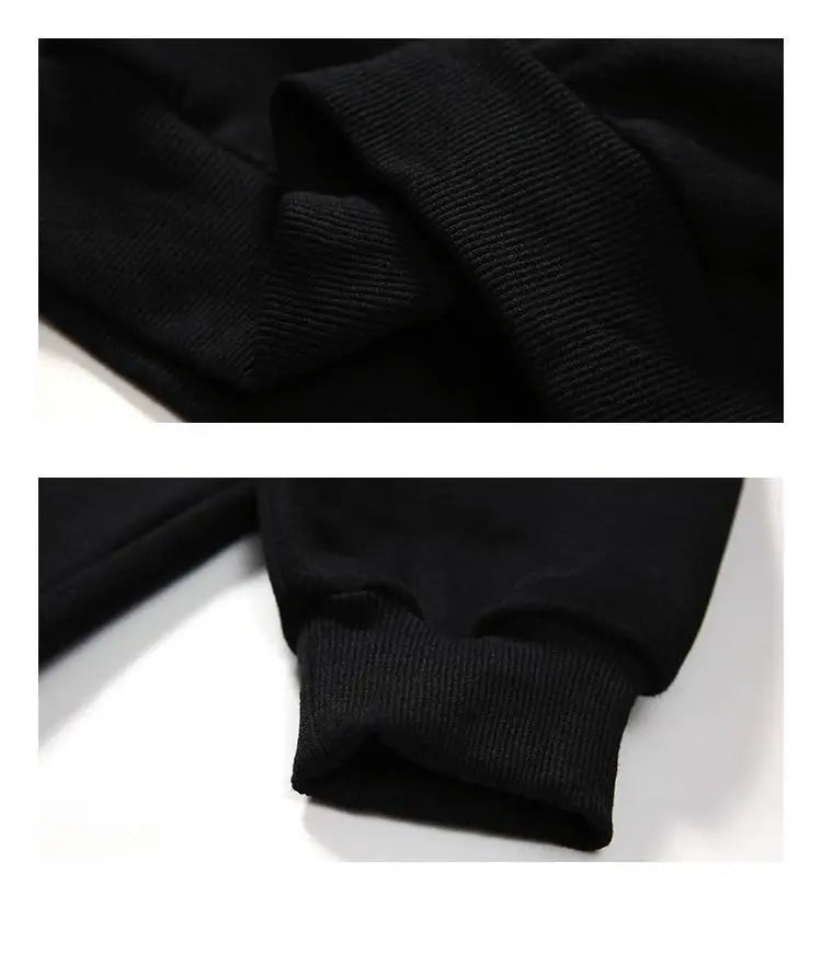 Trendy brand sweatshirt men's Japanese style loose stand collar hoodless pullover long sleeve versatile autumn and winter style Street King Limited