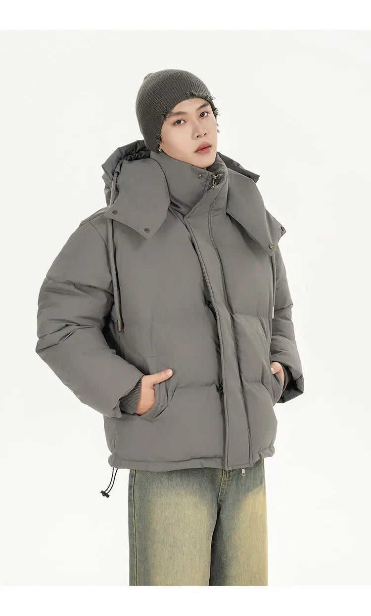 men women winter fashion loose casual cotton padded hooded parkas jacket campus boy gril thicken warm snow coat outerwear unique default style 1080