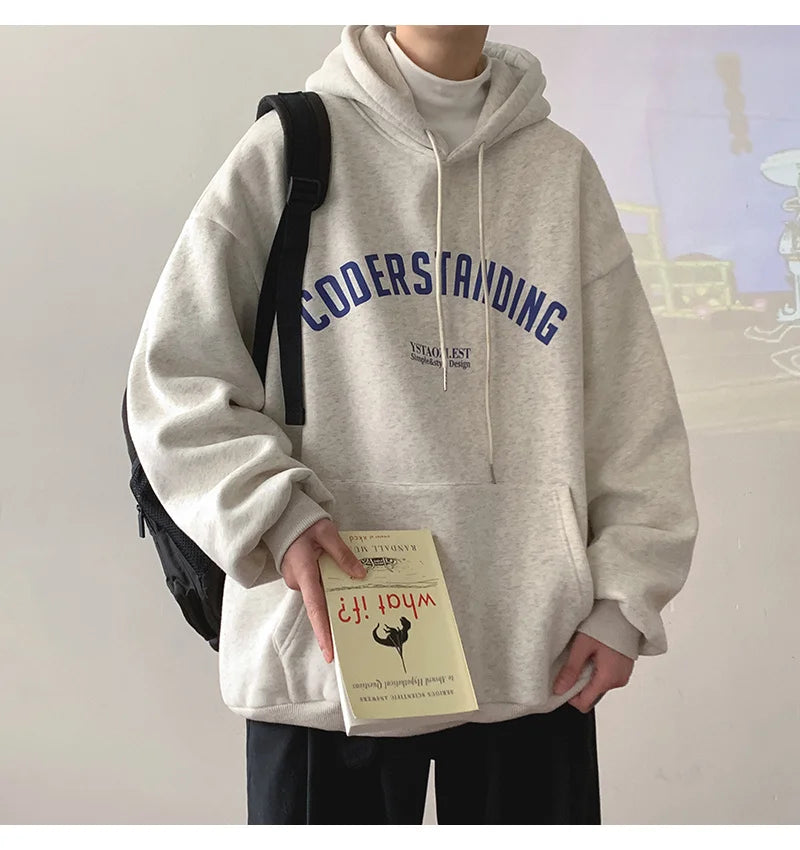 Autumn Men's Letter Design Printed Pullovers Hoodies Y2K Vintage Streetwear Hoody Sweatshirts Casual Fleece Oversize Hoodie Street King Limited