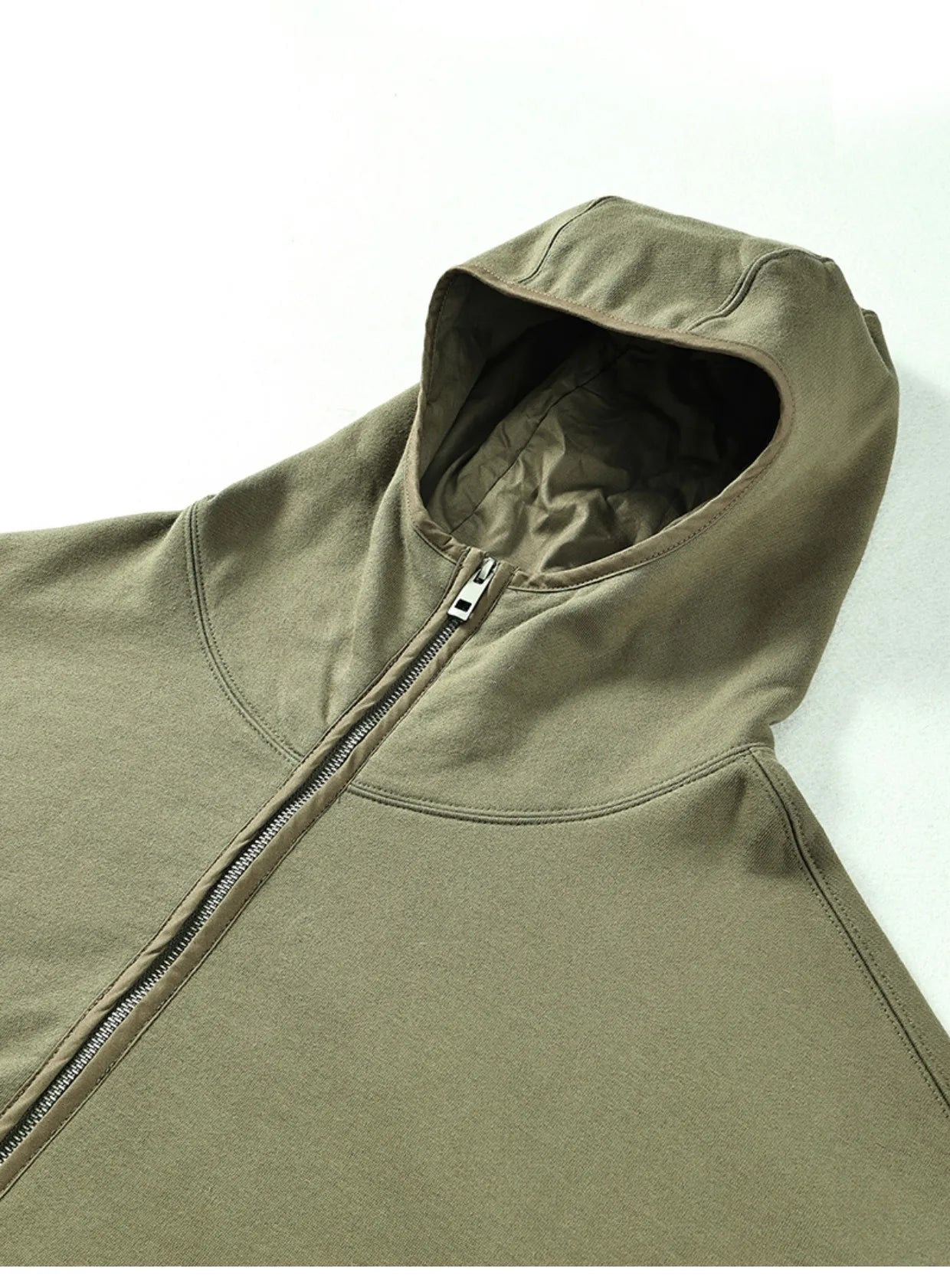 Streetwear Solid Color Ninja Zipper Hoodies Men's Fleece Turtleneck Cardigan Outdoor Oversized Hoody Plus Velvet Charge Coat Street King Limited