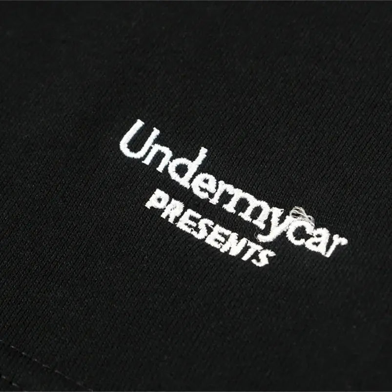 Undermycar 2024 Trendy Drawstring Logo Drawstring Pure Cotton Loose Fat Elastic Shorts Street King Limited