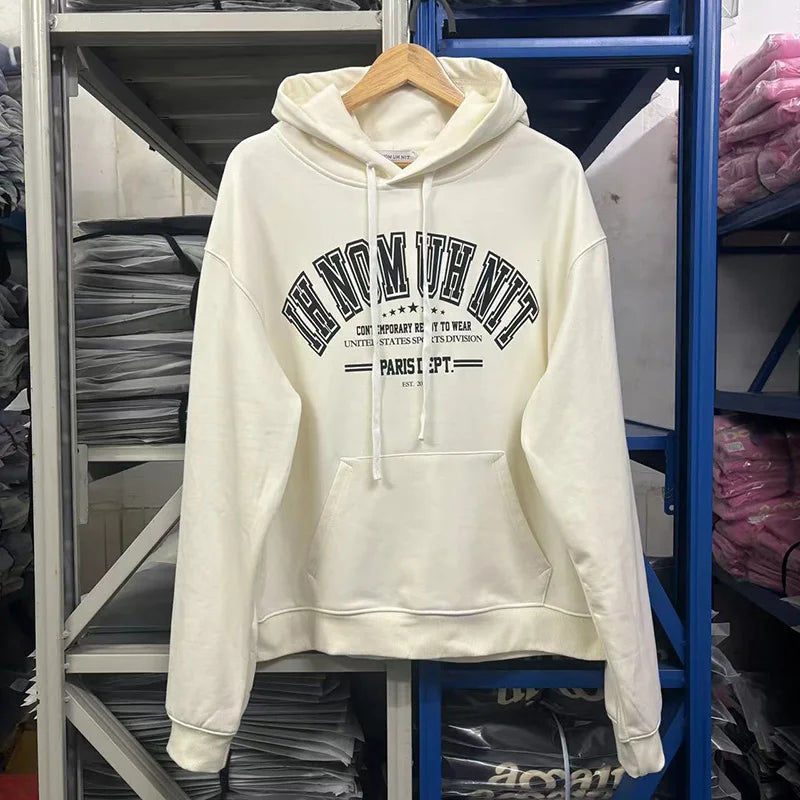 Black Rice White IH NOM UH NIT Hoodies Roses Masked Men Printing Loose Casual Lovers Men Woman Pullover Sweatshirts Street King Limited