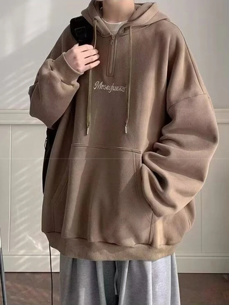 Minimalist Fall Street Hoodie Oversized Bold Fit