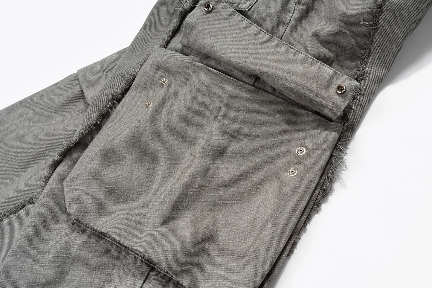 y2k streetwear tassel multi pocket jeans for men straight solid baggy cargo pants pantalones hombre casual denim trousers 1 unique cargo style 619