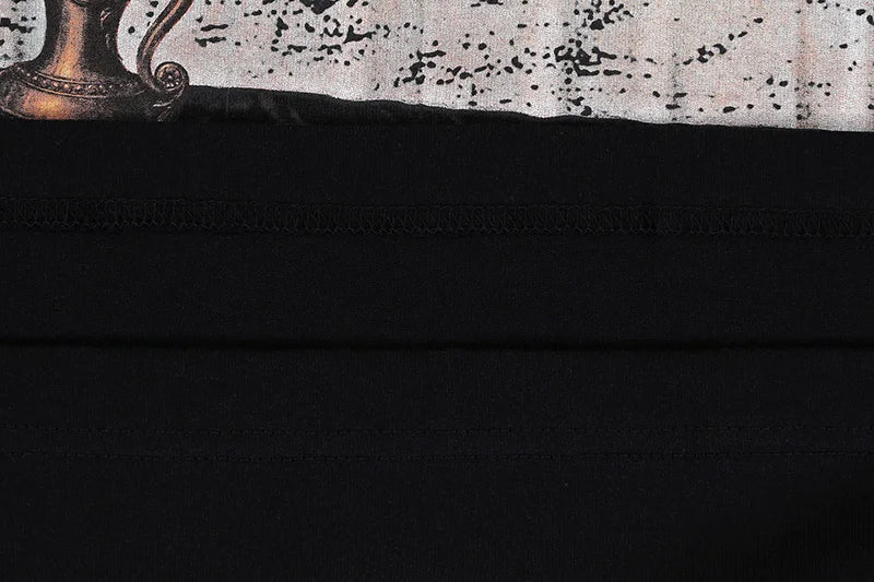 Summer New Chaopai Boxer Letter Print T-shirt Men Woman 1:1 Best Quality Loose Versatile Vintage O-Neck Tops Tee Street King Limited
