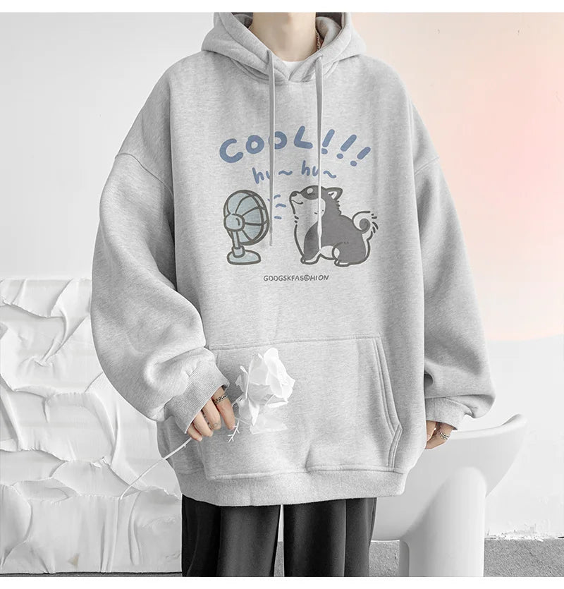Cool Cartoon Cat Graphic Print Hoodies For Men Y2K Streetwear Clothes Hip Hop Fashion Hooded Sweatshirts Loose Pullover Hoody Street King Limited