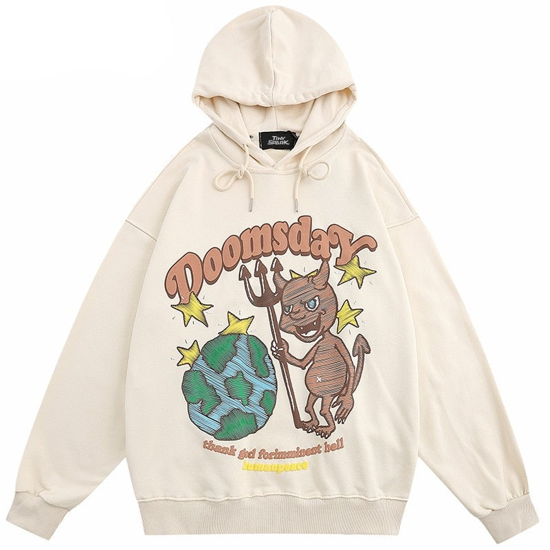 "Bloody Sunday" Unisex Men Women Streetwear Graphic Hoodie Daulet Apparel