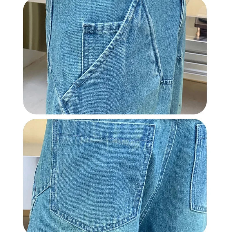 cityboy splice fashion brand jeans men streetwear hip hop vibe loose casual straight washed denim baggy jeans pant man trousers unique jeans style 2542