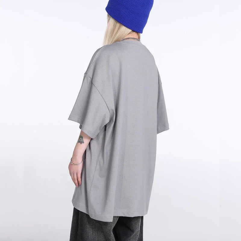 Saint T-shirts New Vintage Wash Letter Printing Chaopai High Street Men Woman Loose Casual Short Sleeve Top Tee Street King Limited