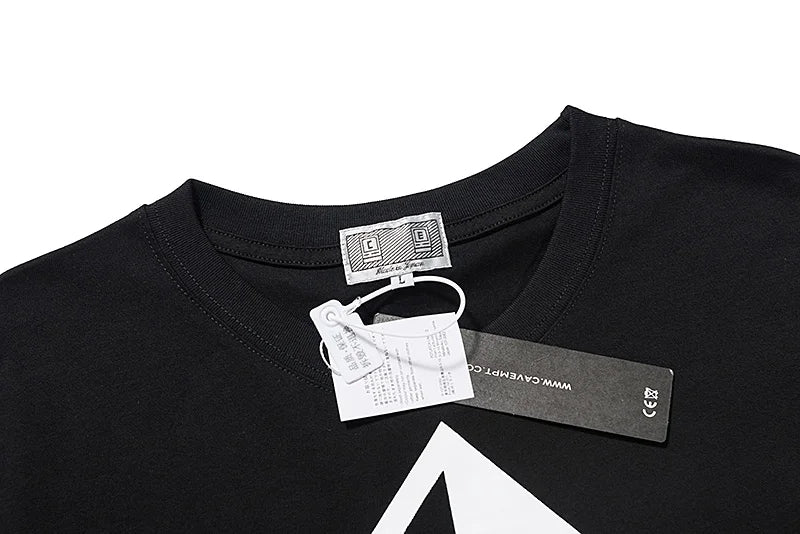 High Quality CAVEMPT Tops Tee Phantom Letter Printing Classic All-match Men Woman Loose O-Neck Summer C.E T Shirt Street King Limited