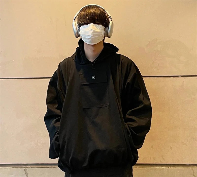 Autumn And Winter KANYE High Street YZY Pure Cotton Loose Men's And Women's Large Charge Shirts Street King Limited