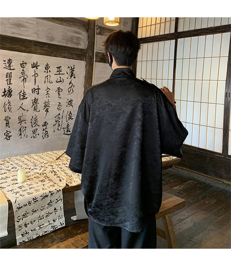 Streetwear New Chinese Style Hawaiian Flower Shirts For Men Short Sleeve T Shirts New Chinese Style Hawaiian Flower Shirts For Men Short Sleeve T Shirts 2024 Summer 3D Graphic Shirt Y2K Streetwear Mens Blouse Fashion Sweater Jacket With Graphic Design For Men