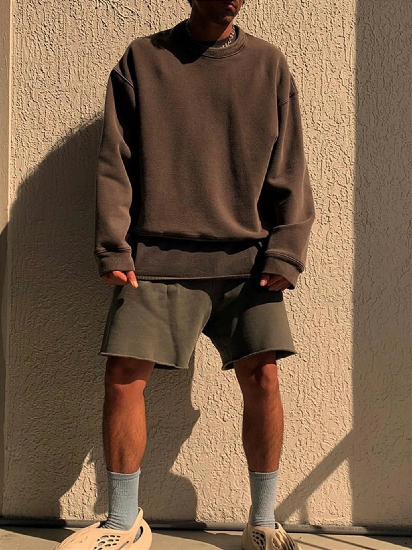 24ss season 6 kanye west co brand shorts cleanfit high street casual oversized short pants shorts for summer drawstring street shorts
