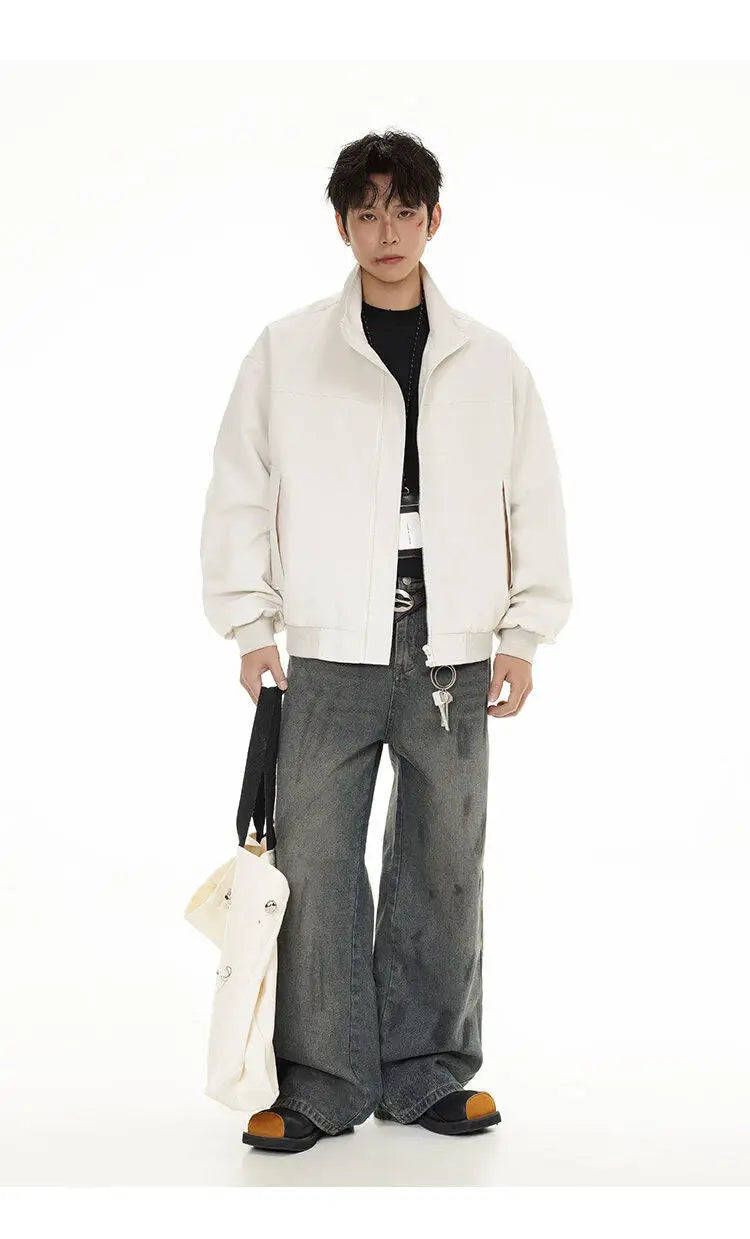 2025 spring new fashion waterproof bomber jacket men streetwear fashion loose casual motorcycle jacke boyfriend cargo coat unique cargo style 599