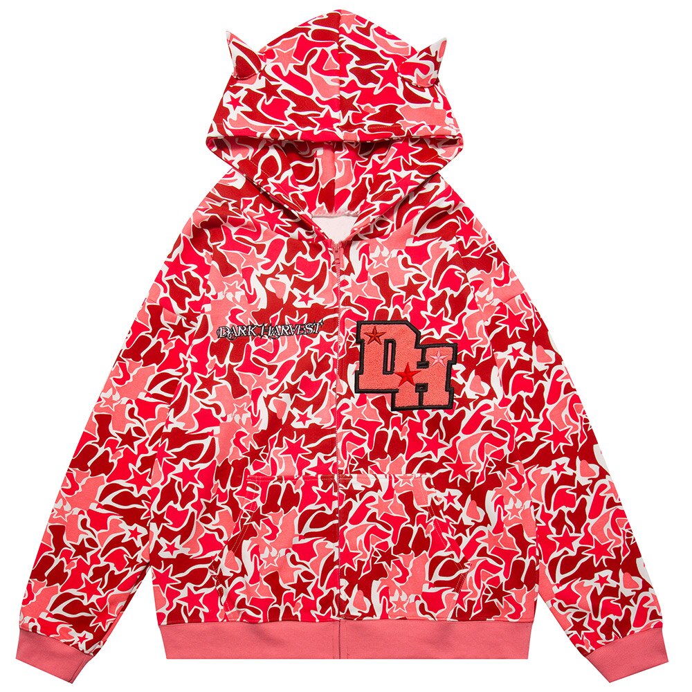 "Born Wit Horns" Unisex Men Women Streetwear Graphic Hoodie Daulet Apparel
