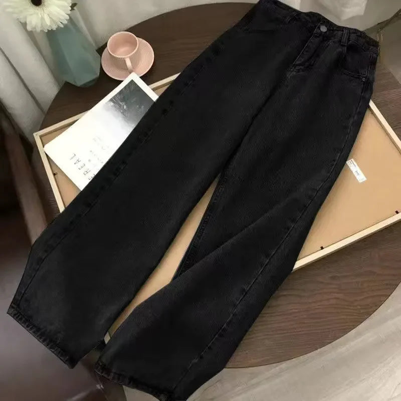 y2k harajuku customized jeans streetwear jeans for men wide trouser graphic new women high waist wide leg pants denim street jeans