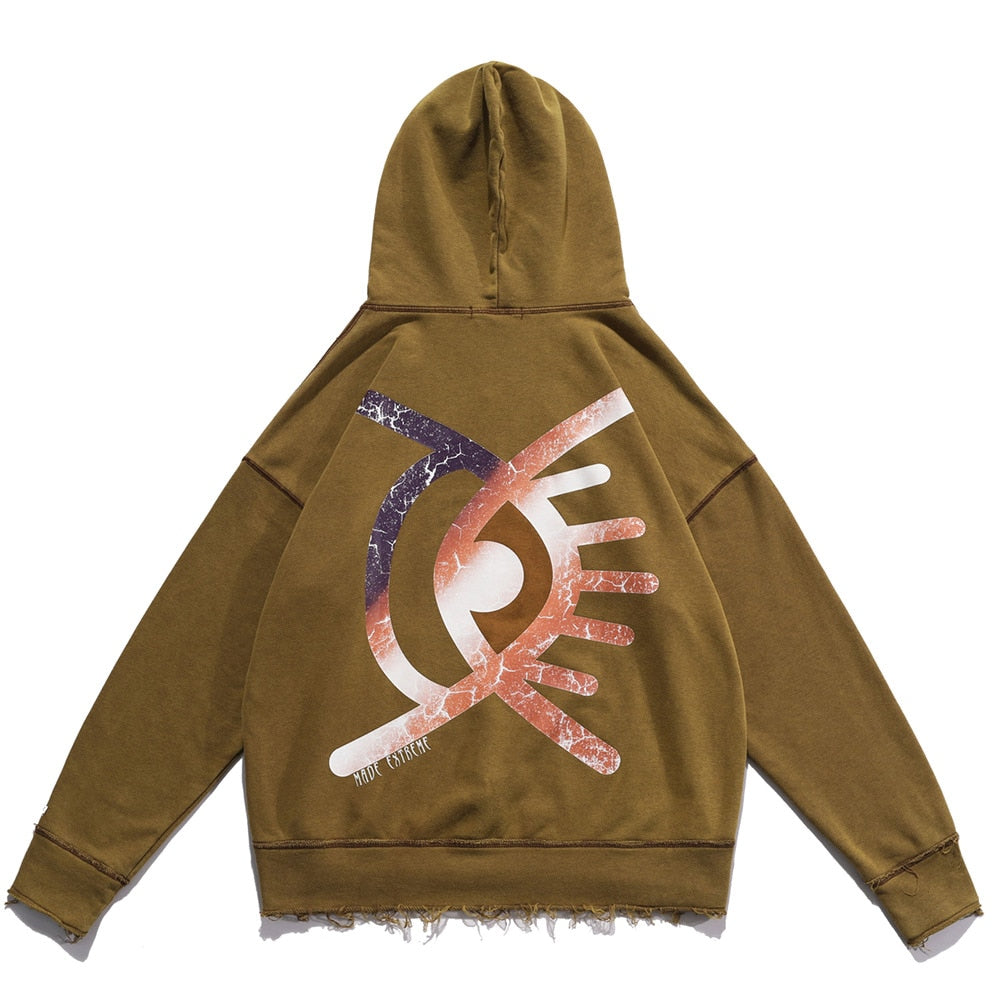 "All Eyes" Unisex Graphic Streetwear Hoodie Daulet Apparel