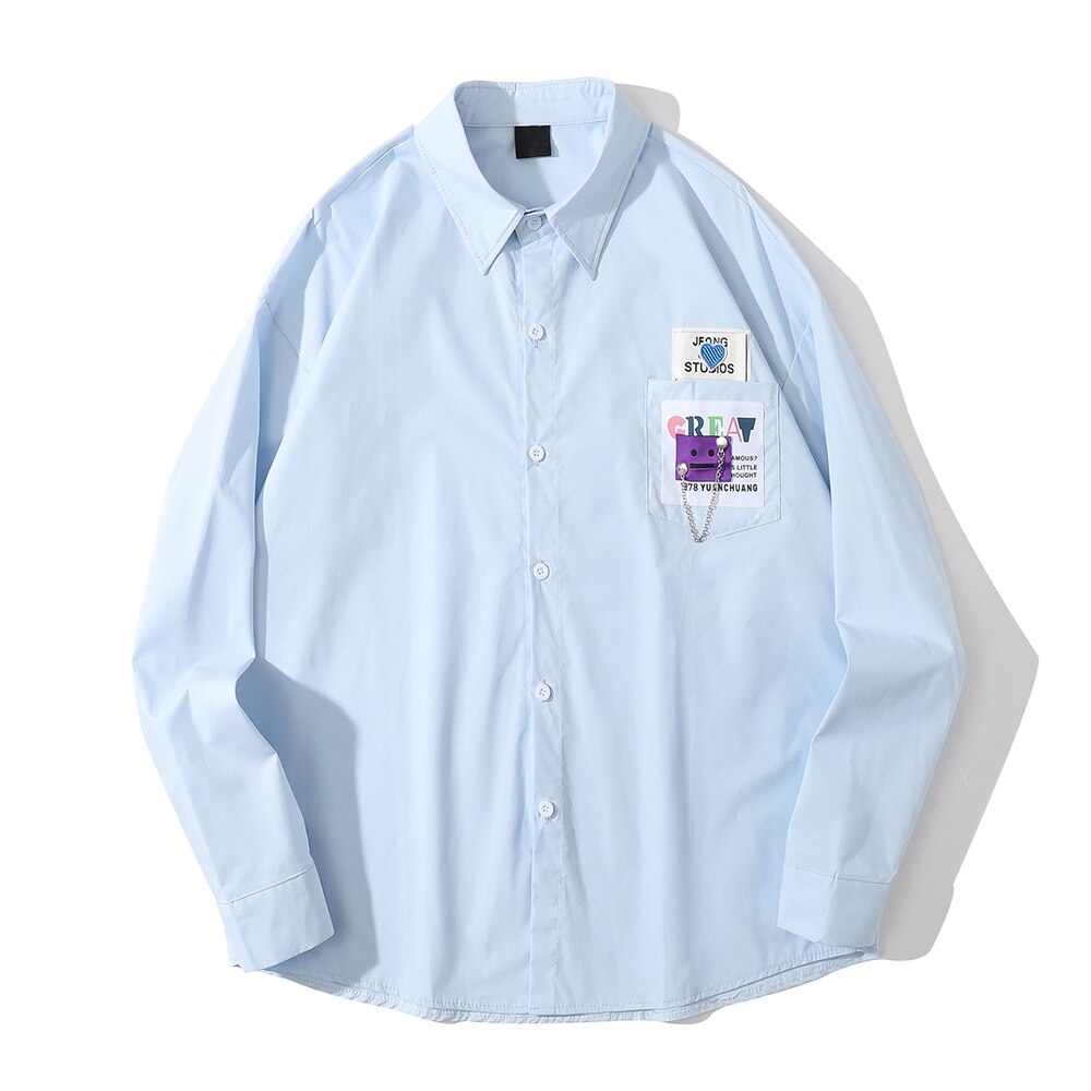 "Studio Executive" Unisex Men Women Streetwear Button Up Shirt - Street King Apparel
