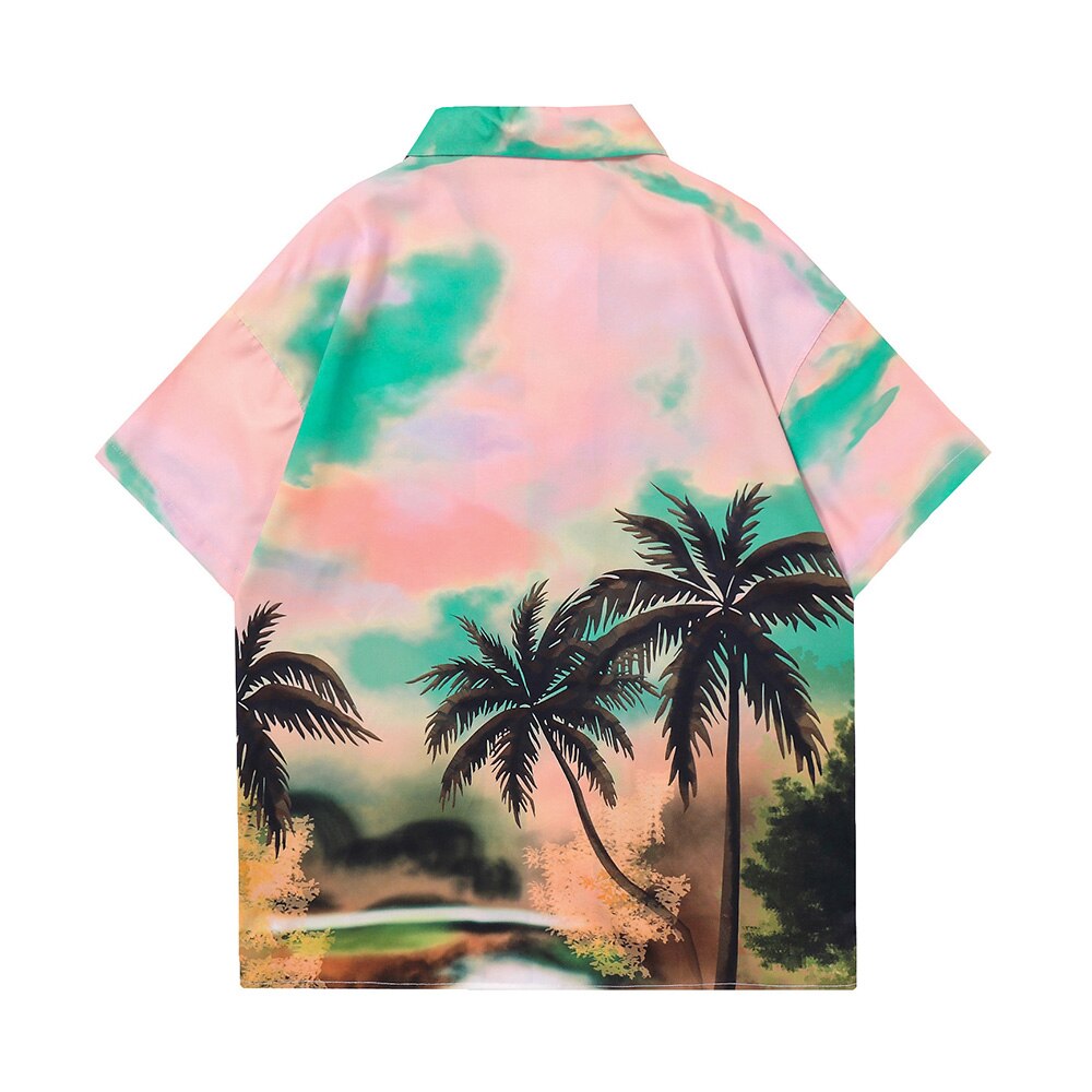 "Hawelly" Men Women Streetwear Graphic Button Up Shirt - Street King Apparel