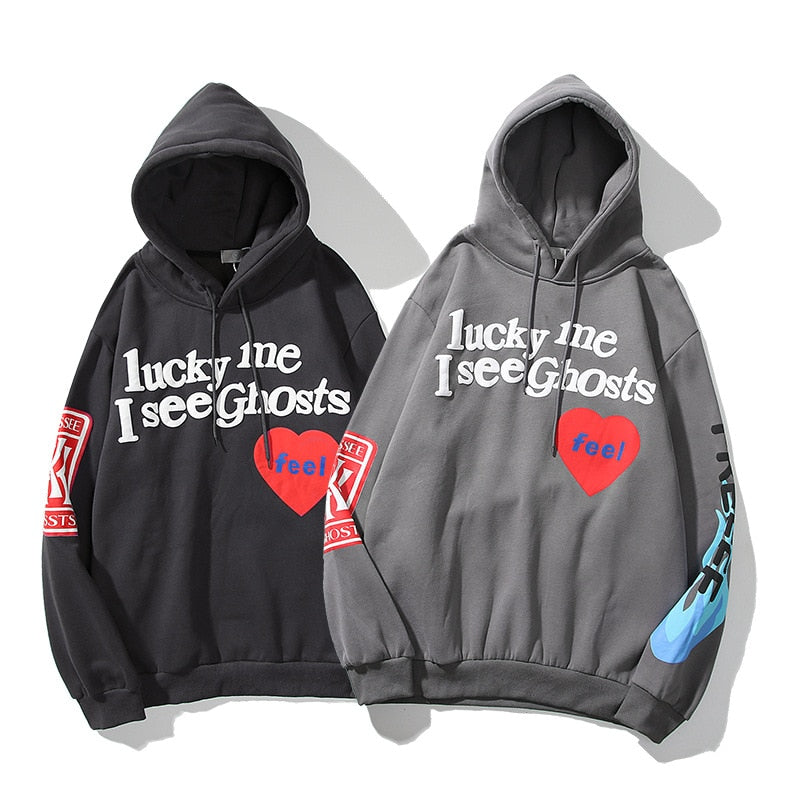 "No Luck" Unisex Men Women Streetwear Graphic Hoodie - Street King Apparel