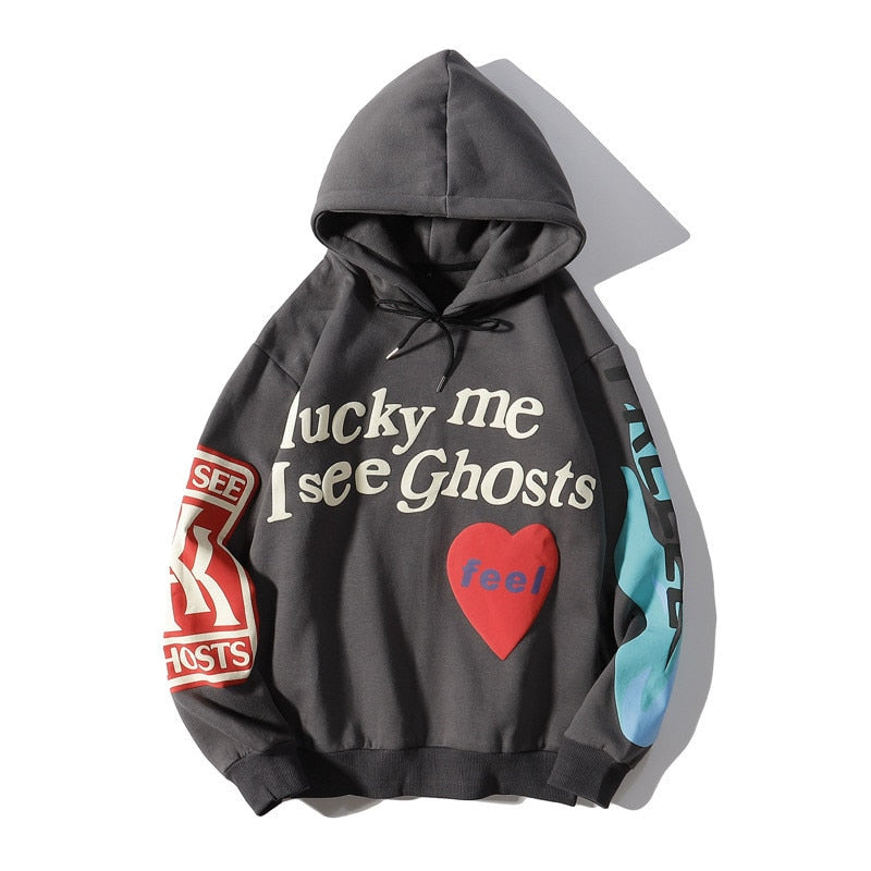 "No Luck" Unisex Men Women Streetwear Graphic Hoodie - Street King Apparel