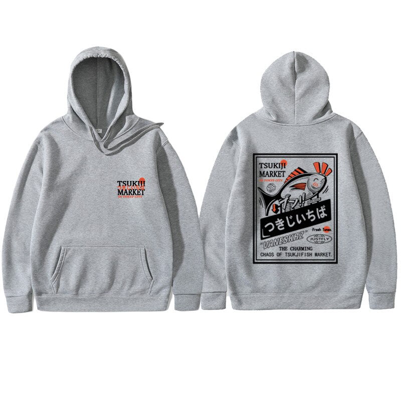 "Fisherman" Unisex Men Women Streetwear Graphic Hoodie - Street King Apparel
