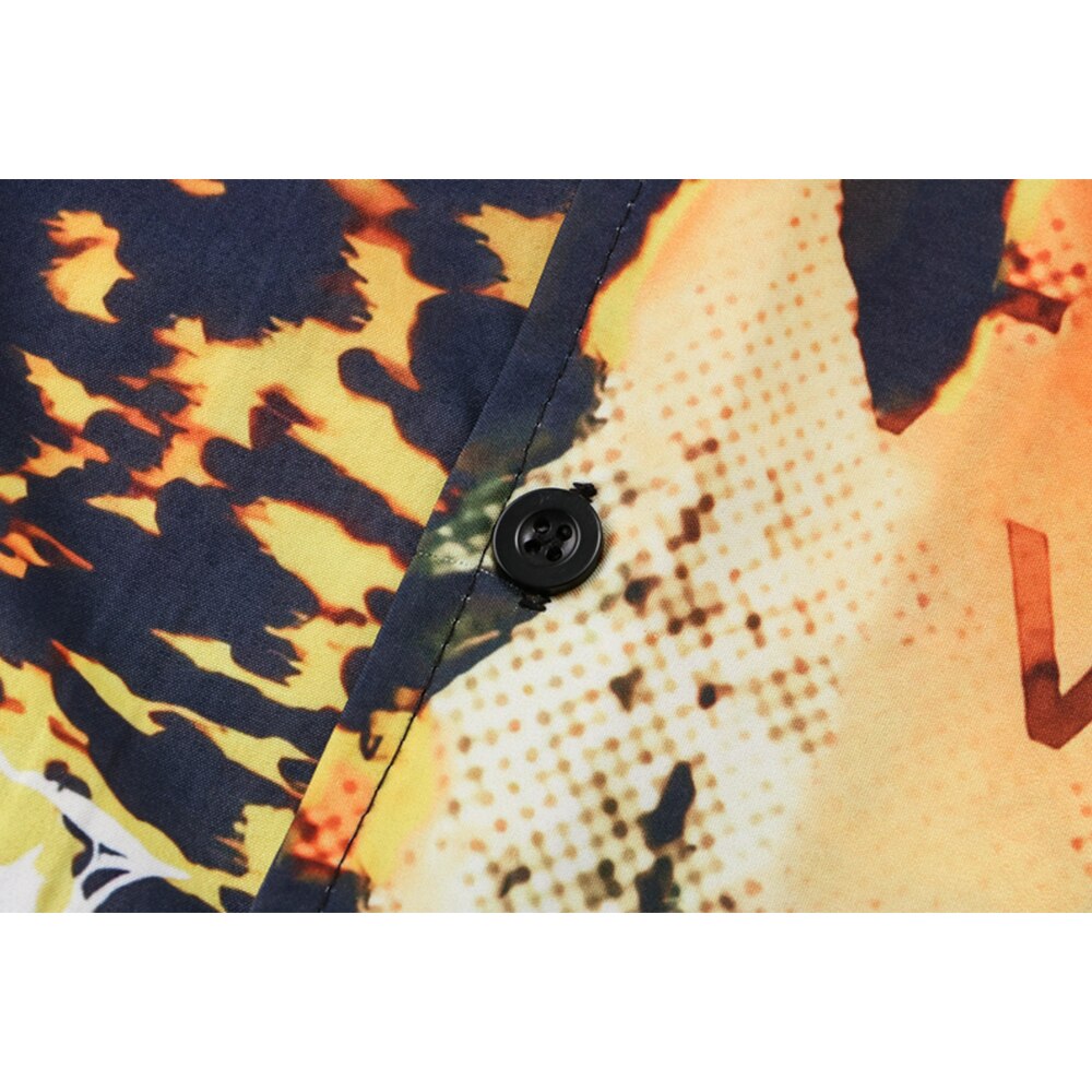 "Tyson" Unisex Men Women Streetwear Graphic Button Up Shirt - Street King Apparel