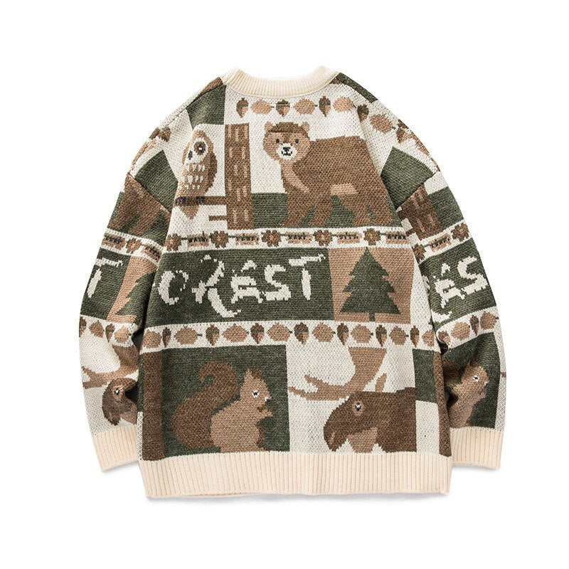"Warm Christmas" Unisex Men Women Streetwear Graphic Sweater - Street King Apparel