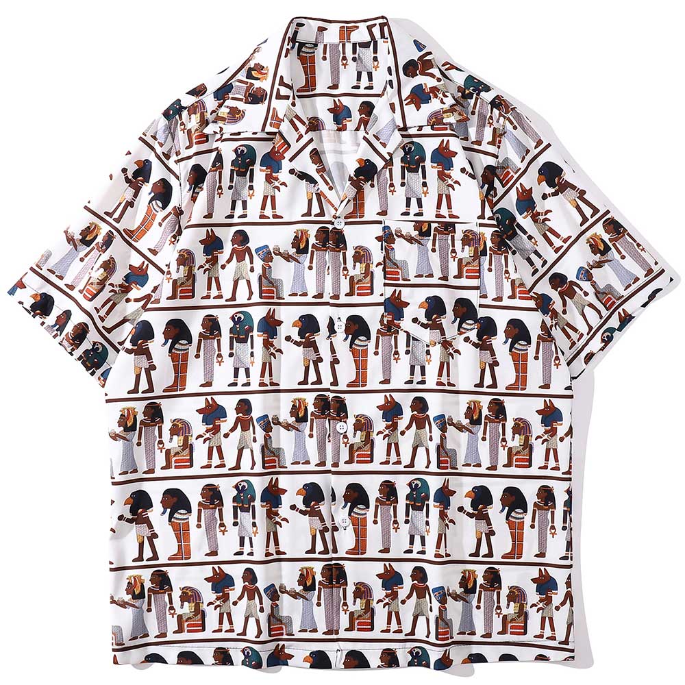 "Walk Way" Unisex Men Women Streetwear Graphic Button Shirt - Street King Apparel