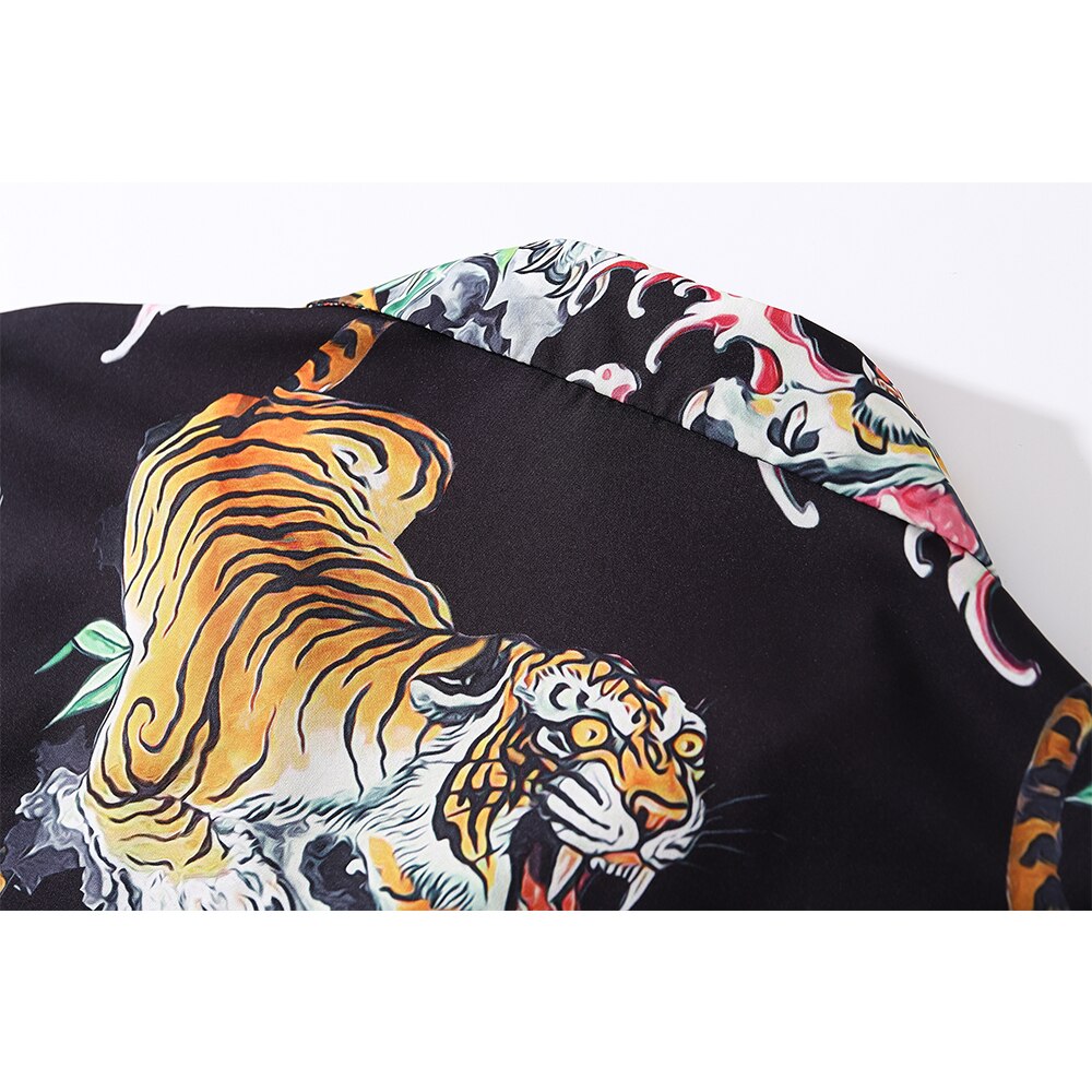 "Golden One" Unisex Men Women Streetwear Graphic Button Shirt - Street King Apparel