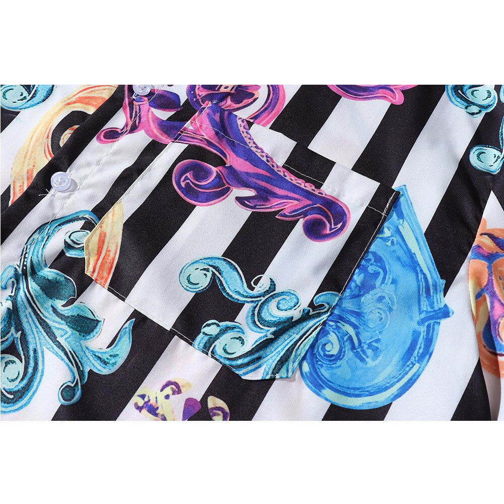 "Spades" Unisex Men Women Streetwear Button Up Shirt - Street King Apparel