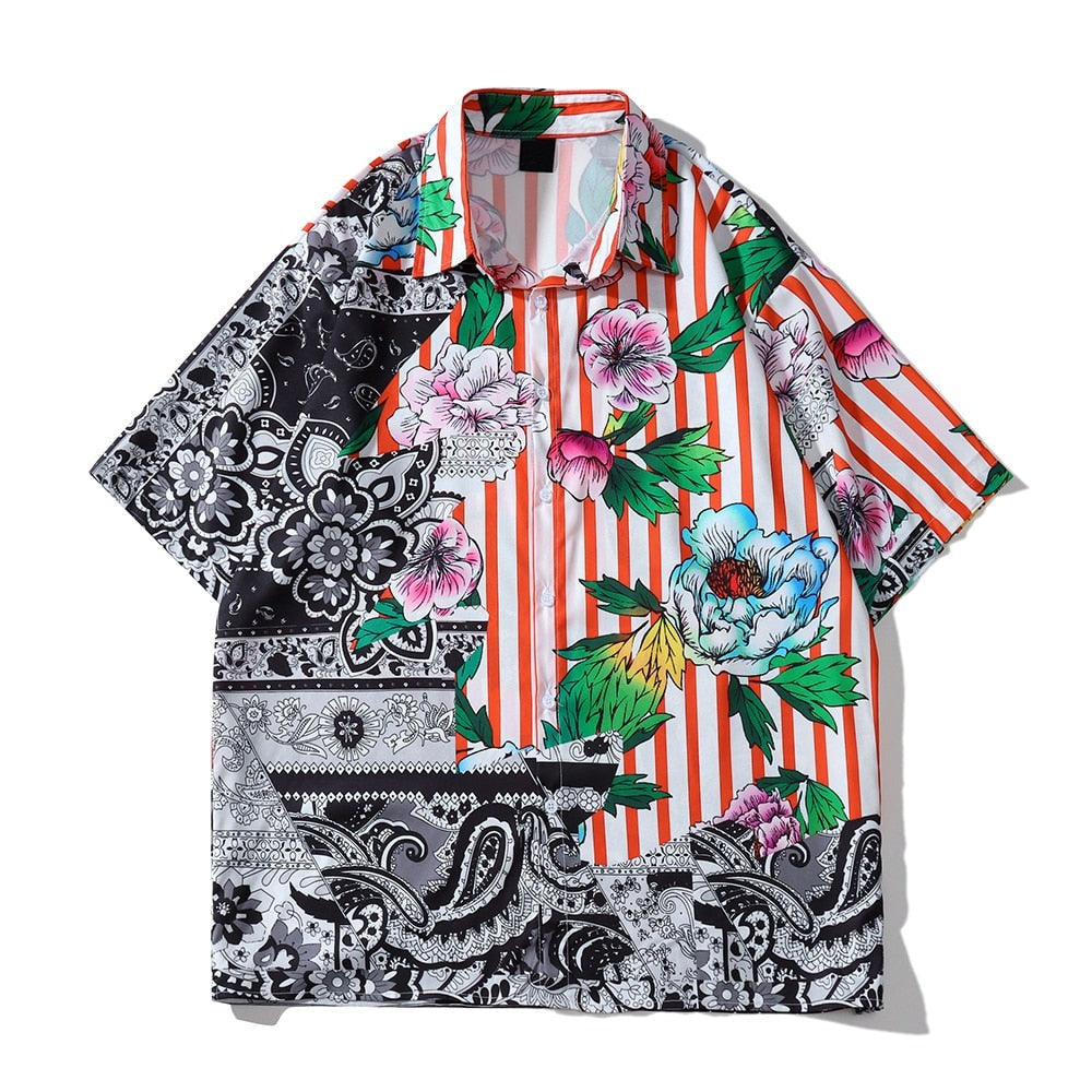 "Light Weight" Unisex Men Women Streetwear Graphic Button Shirt - Street King Apparel
